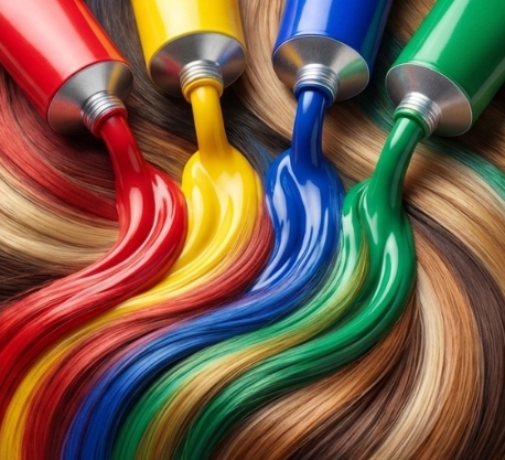 Colorful Hair Dye Texture